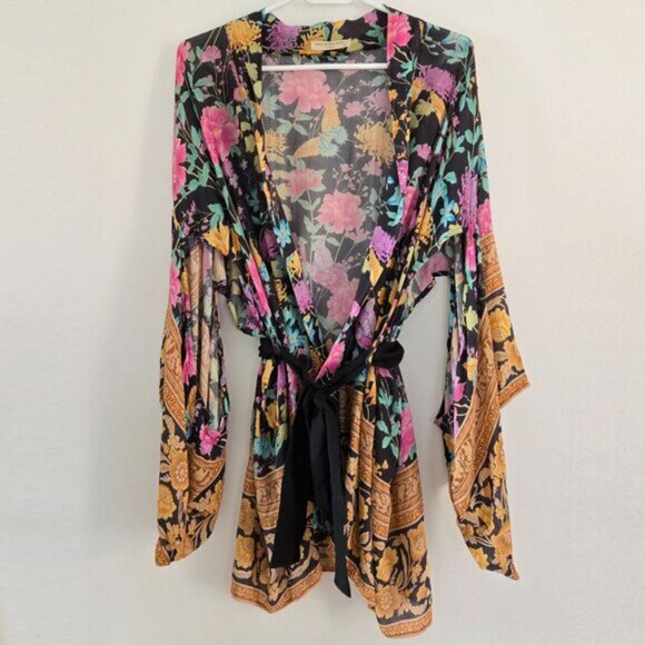 Spell & the Gypsy Collective Butterfly Firefly Short Robe SM b93E - Picture 2 of 12